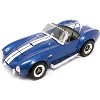1964 Shelby Cobra 427 S/C Blue Metallic with White Stripes 1/18 Diecast Model Car by Road Signature - 2 of 3