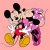 Junior's Mickey & Friends Couple Kiss Sweatshirt - 2 of 3