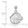 Black Bow Jewelry 10k White Gold Boise State Broncos NCAA Small Pendant - 2 of 3