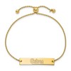 Black Bow Jewelry 14k Yellow Gold Plated Sterling Silver Florida Gators NCAA ID Bracelet 9 Inch - 2 of 3