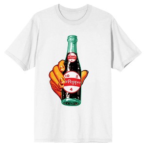 Dr Pepper Vintage Glass Bottle Men's White T-shirt - 1 of 2