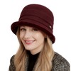 Anna-Kaci Women's Warm Winter Cloche Hat with Faux Fur Trim - 2 of 2