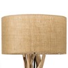 Modern Home Driftwood Nautical Wooden Table Lamp w/Block Base - 3 of 4
