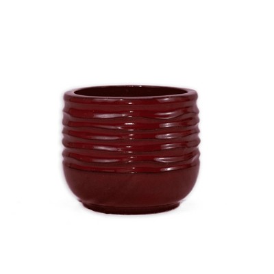 SpassWay 22" Dia Outdoor Indoor Ceramic Planter Pot Decorative Planter with Drainage Hole Patio Flower Pot