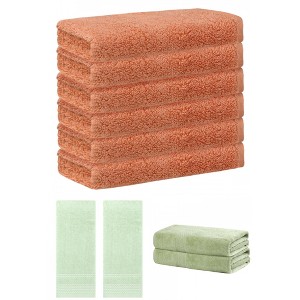 REGALWOVEN Striped Soft Absorbent Bathroom Cotton Towel Set 3 Pcs - 1 of 4