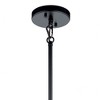 Birkleigh 18.25" 1 Light Pendant with Satin Etched Glass in Black - image 4 of 4