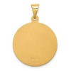 Black Bow Jewelry 18k Yellow Gold Round St Christopher Medal Pendant, 21mm (13/16 Inch) - 3 of 4
