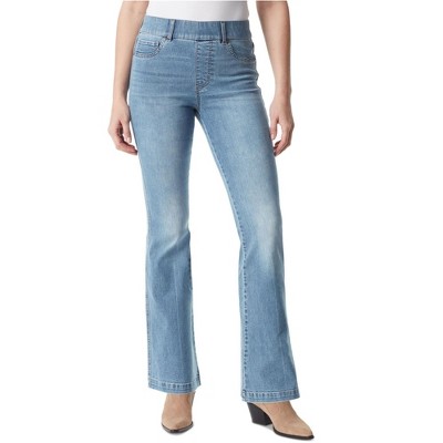 Gloria Vanderbilt Womens Shape Effect Pull On Flared Jeans