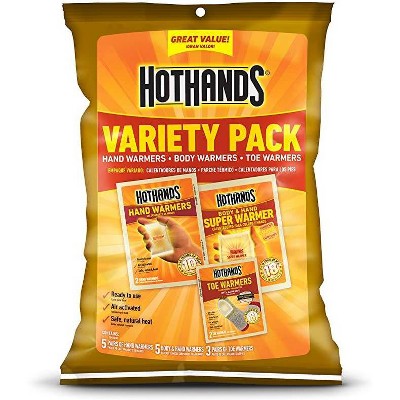 HotHands 13pk Hand Body Toe Warmer Variety Pack