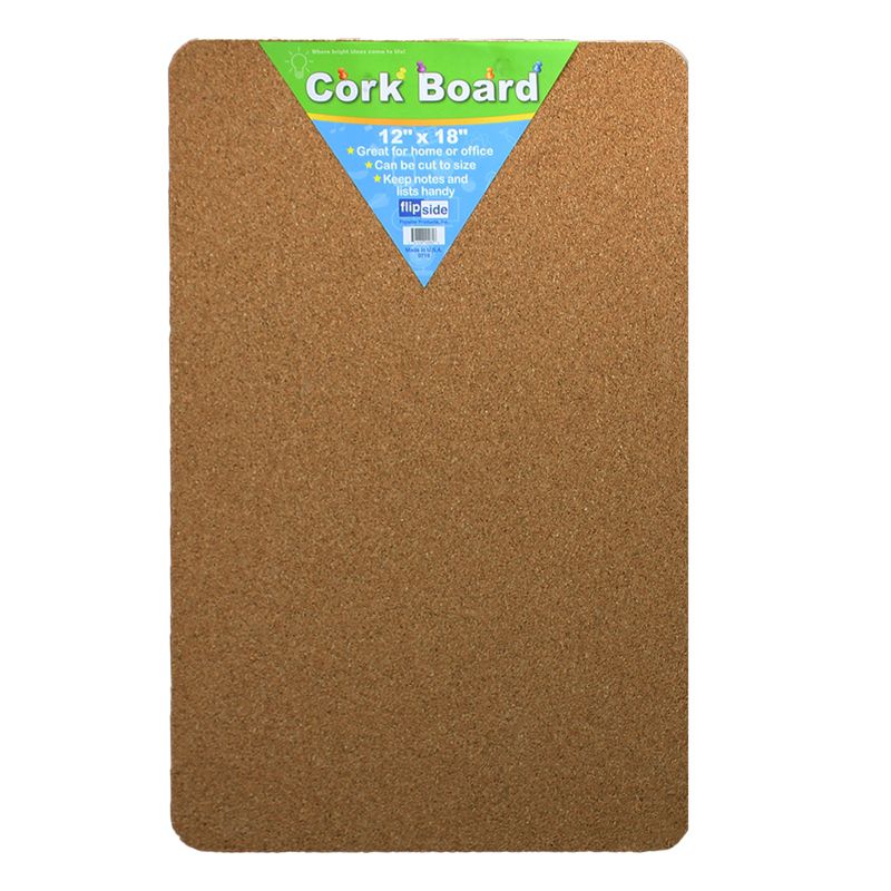 Flipside Products Cork Bulletin Board, 12" x 18", Pack of 6, 4 of 6