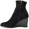 Journee Collection Women's Hepburn Inside Zip Wedge Booties - 2 of 4