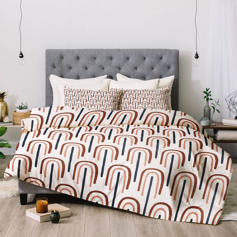 Emanuela Carratoni Modern Rainbow Pattern Comforter Set - Deny Designs, 5 of 9