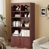63 Inch Tall Bookcase with 6 Cubes and 2 Doors, Floor Standing 5-Tier Bookshelf with Storage Cabinet, Display Storage Organizer - 3 of 4
