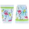Blue Panda 16 Packs Plastic 16 oz Party Cups Tropical Flamingo Reusable Tumblers for Kids Girls Birthday Parties - 2 of 4
