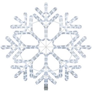 Novelty Lights Christmas LED Snowflake Sculpture, Made With LED Rope Light - 1 of 2
