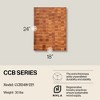 John Boos Small Maple Wood Cutting Board for Kitchen Thick Reversible End Grain Charcuterie Boos Block with Finger Grips - 2 of 4
