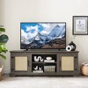 65" Farmhouse TV Stand Console for TVs up to 70", TV Console Table with 2 Open Shelves and 2 Door Cabinets for Storage for Living Room - 2 of 4