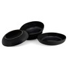 Elanze Designs Bistro Glossy Ceramic 8.5 inch Dinner Bowls Set of 4, Black - image 4 of 4