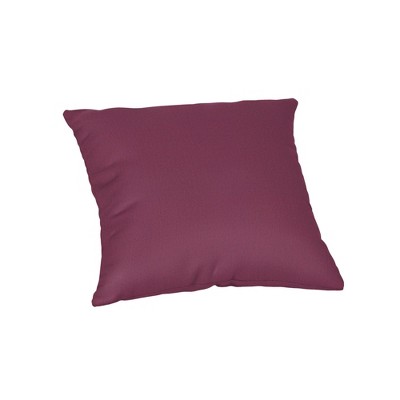 Casual Cushion Solid Sunbrella Fabric 1-Piece Indoor/Outdoor Square Throw Pillow