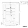 NicBex Bathroom Storage Cabinet,MDF Floor Coner Cabinet with Adjustable Shelves for Bathroom - 2 of 4