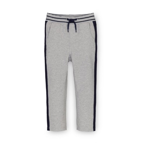 Hope & Henry Boys' Pull-on French Terry Pant (gray Heather With Navy ...