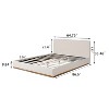 Christopher Knight Home Phyllis Modern Minimalist Boucle Upholstered Wood Platform Bed - 3 of 4