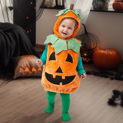 Joyfy Toddler Halloween Pumpkin Costume for Kids Boys Girls, Cute Halloween Outfit for Pumpkin-Themed Party Dress-Up