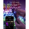 Twinkly Cluster App-Controlled LED Christmas Lights 400 RGB (16 Million Colors) 19.7 feet Green Wire Indoor/Outdoor Smart Lighting Decoration (2 Pack) - 4 of 4