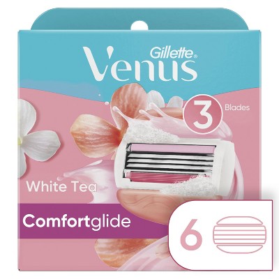 Venus ComfortGlide White Tea Women's Razor Blade Refills - 6ct