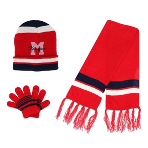 Heat Trendz Boy's One Size Fits Most Sport Soccer Hat Gloves and Scarf Winter Set - 1 of 4