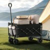 Collapsible Heavy-Duty Wagon Cart, 225 lbs Load, All-Terrain Wheels, Lightweight Folding Utility Wagon - 2 of 4