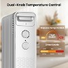 ZAFRO Portable Electric Radiator Heater,Space Oil Filled Heaters with 3 Heat Settings, Overheat & Tip-Over Protection,1500W (White) - 4 of 4