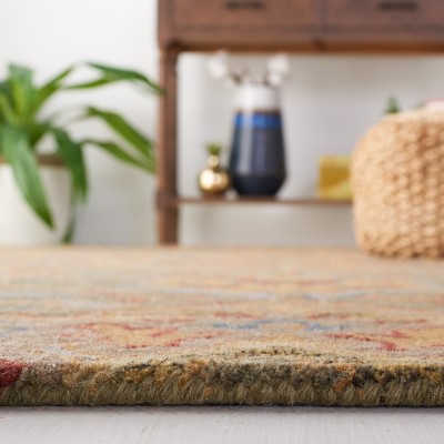 Lush Greenery Hand-Tufted Wool 4' x 6' Rectangular Area Rug