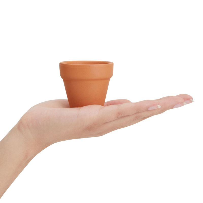 Juvale 10-Pack 2-Inch Mini Terracotta Pots with Drainage Holes for Succulents, Plants, Herbs, and Flowers, Small Clay Pot Planters, 5 of 9