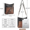 CLUCI Crossbody purses for Women Leather Medium Shoulder Purses Handabgs Vegan Leather Hobo Bags Satchel with Guitar Strap - 3 of 3