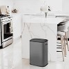 14.5 Gallon/55L Automatic Motion Sensor Trash Can with Soft-Close Lid & Handle, Stainless Steel Touchless Waste Bin - 4 of 4