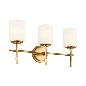 Kichler Lighting Ali 3 - Light Vanity in  Brushed Natural Brass - 1 of 4