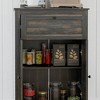 NicBex Barn Door Style Buffet Cabinet with Storage 34.5" Farmhouse Kitchen Sideboard Cabinet with Adjustable Shelf for Living Room - 2 of 4