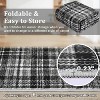 Nasitip Washable Rug-Modern Plaid Area Rug Non Slip Soft Rugs-Low Pile Foldable Floor Cover Accent Carpet - 2 of 4