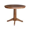 Madeline Round Top Pedestal Table Hickory Brown - International Concepts - 2 of 4