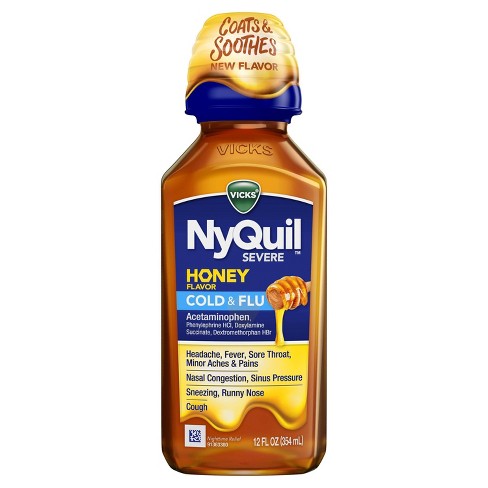 Vicks Nyquil Severe Cold & Flu - Honey - 12 Fl Oz : Target