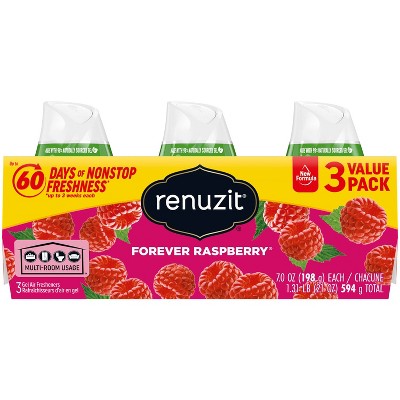 Renuzit Gel Air Freshener - Forever Raspberry - 7.0oz/3ct