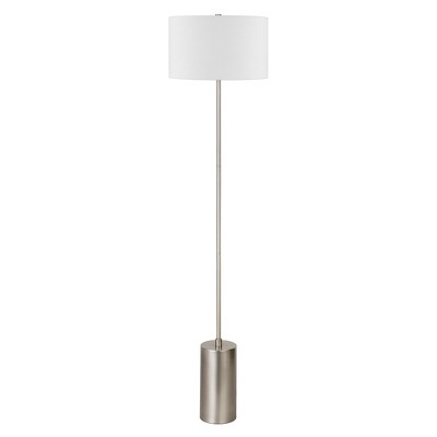 Hudson and Canal 64" Tall Floor Lamp with Fabric Shade