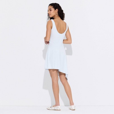 Женские платья Wild Fable Women's Asymmetrical Jersey Mini Skater Dress - Wild Fable™ Light Blue XS — фото 2