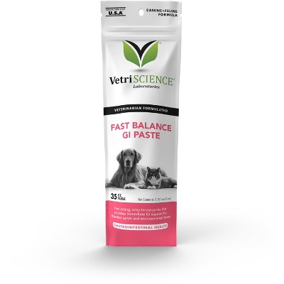 Photo 1 of VetriScience Fast Balance G.I. Paste, Fast Acting Gastro Intestinal Support for Dogs & Cats, 35-cc Tube