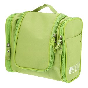 Unique Bargains Travel Makeup Bag Travel Toiletry Organizer Makeup Brush Holder Waterproof Oxford Cloth 1 Pc - 1 of 4