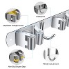 LunaLulinlk 2 Packs Mop and Broom Holder Wall Mount, Utility Hooks Mop Hanger, Broom Organizer Wall Hanging Rack - 4 of 4