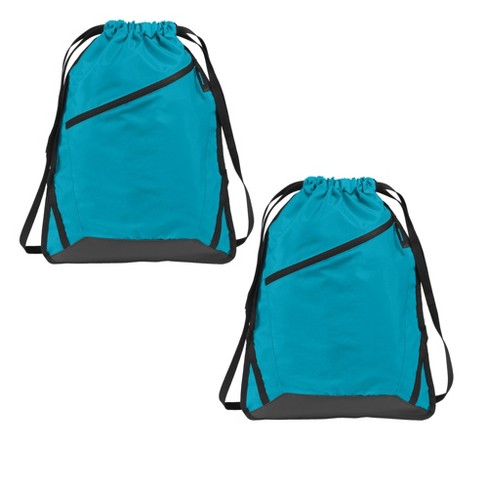 Zodaca 2 Pack Cinch Sack Drawstring Backpack For Beach Trips