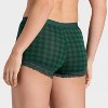 Women's Cotton Blend Boy Shorts Underwear with Lace - Auden™ - 2 of 4