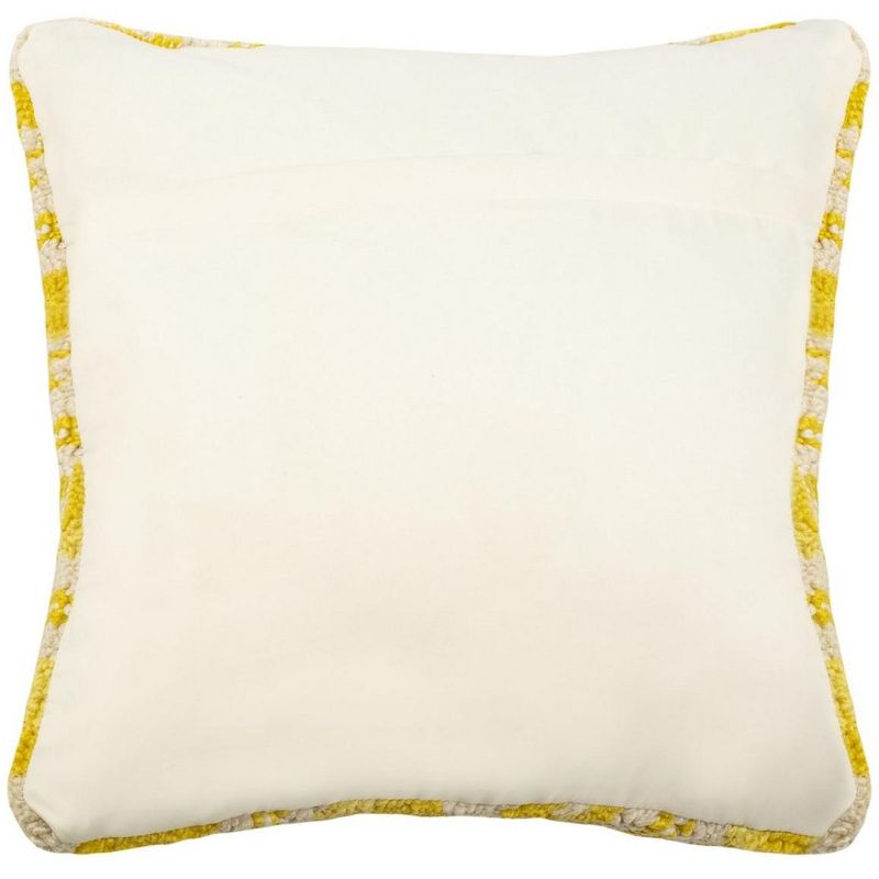 Lemon Squeeze Pillow - Yellow/White - 20" x 20" - Safavieh ., 3 of 4